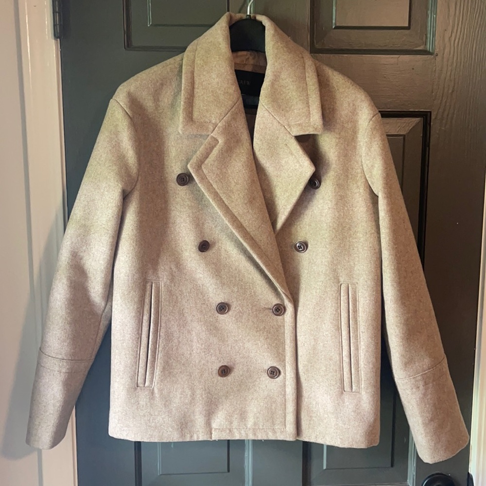 JCrew Melton Wool Peacoat